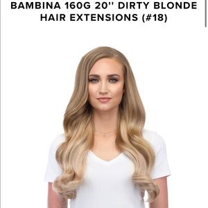 Bellami hair extensions BAMBINA 160G 20'' DIRTY BLONDE (#18)